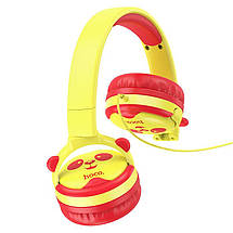 Бездротові навушники Hoco W31 PANDA Cheerful Headphones жовтий, фото 2