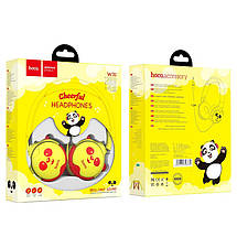 Бездротові навушники Hoco W31 PANDA Cheerful Headphones жовтий, фото 5