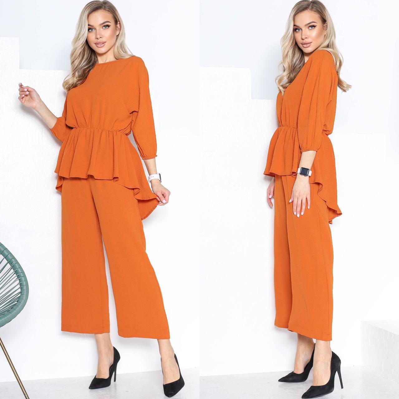 Літній костюм із баскою, фото 1