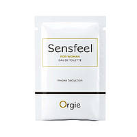 САШЕТ Жіноча туалетна вода SENSFEEL + афродизіак, 1 мл ефективна