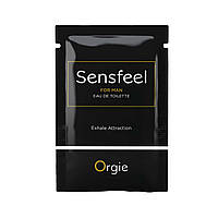 САШЕТ Чоловіча туалетна вода SENSFEEL + афродизіак, 1 мл ефективна