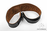 Шкіряний пояс ручної роботи, 15 см, фото 9