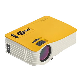 Проектор портативний мультимедійний Unic UC36 LED 1000 люмен White-Yellow (3_01813)