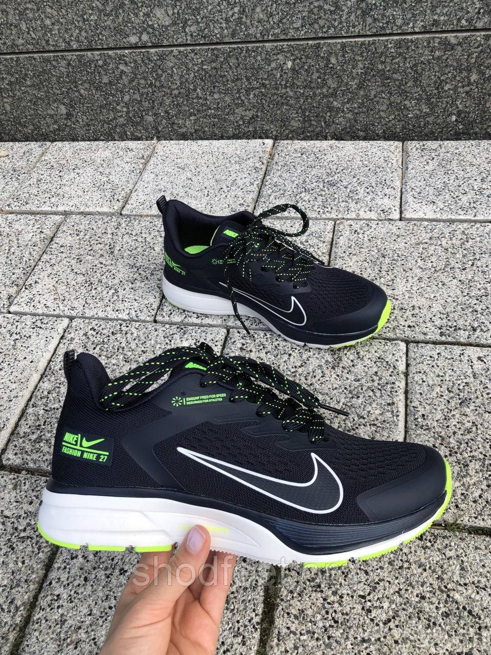 Кросівки Nike Zoom Pegasus 36 Black Green, фото 1