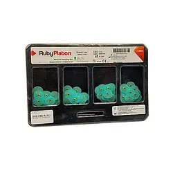 Диски полірувальні RubbyPlaton 12,7мм зелені середні 80 шт