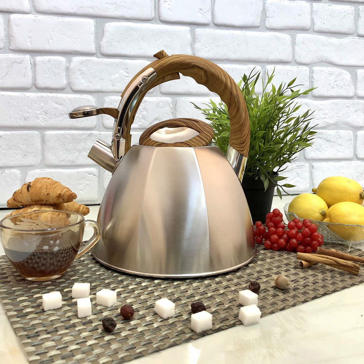 Чайник A-PLUS зі свистком 3.0 л (1377), фото 1