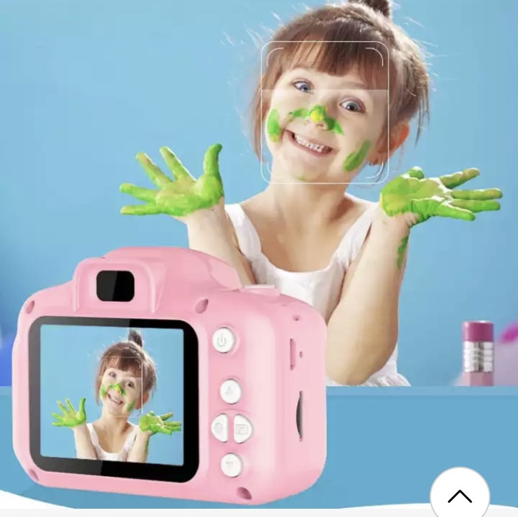 Дитяча фотокамера, перший фотоапарат для дитини, колір рожевий, без карти пам'яті