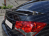 Спойлер Шевроле Круз (спойлер на кришку багажника Chevrolet Cruze), фото 4