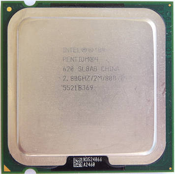 Процесор Intel Pentium 4 620 2.80 GHz / 2 M / 800 (SL8AB) s775, tray