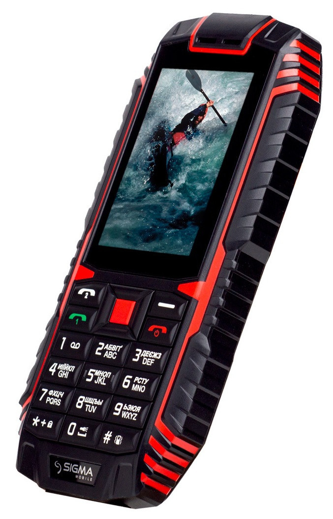 Защищенный кнопочный телефон Sigma mobile X-treme DT68 black-red (UA UCRF) - фото 2 - id-p1817446027