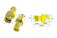 50 шт - Переходники для FPV и радиооборудования (SMA M - RP-SMA F прямой)