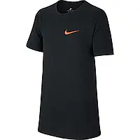 Тенісна футболка NIKE B NSW TEE EMB SWOOSH BK