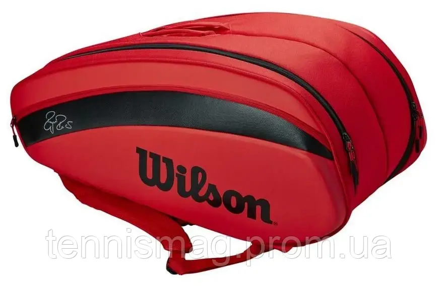 Теннисный чехол WILSON FEDERER DNA 12 PACK INFRARED - фото 1 - id-p1159033609