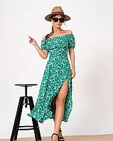 Платье зеленое стильное