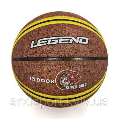 М'яч баскетбольний Newt Legenda ball No7 коричнево-жовтий NE-BAS-1037, фото 2