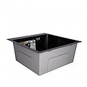 Мийка для кухні інтегрована Lidz Handmade H5050B (LDH5050BPVD43619) Brushed Black PVD 3,0/1,0 мм, фото 4