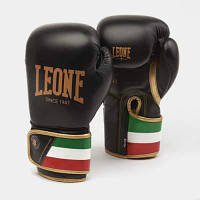 Боксерские перчатки Leone Italy Black 12 ун.