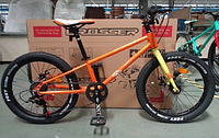 Двухколесный спортивный велосипед 20 дюймов Crosser Super Light оранжево-желтый