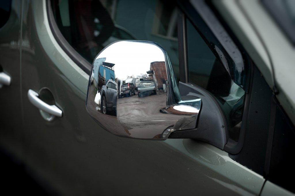 Накладки на дзеркала (2 шт, пласт) Carmos, 2008-2012 для Peugeot Partner Tepee 2008-2018рр.