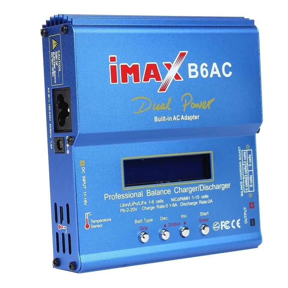 Интелектуальное зарядное устройство Imax B6AC 80W с встроенным блоком питания - фото 2 - id-p1817482928