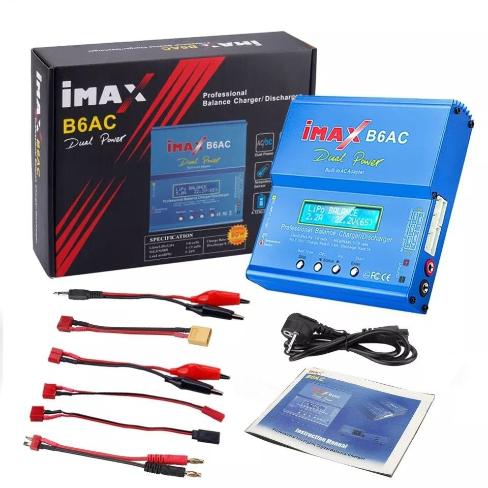 Интелектуальное зарядное устройство Imax B6AC 80W с встроенным блоком питания - фото 1 - id-p1817482928