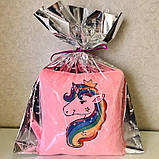 Подушка-нічник "Unicorn" — нічник у дитячу кімнату подарунок для дівчинки м'яка іграшка з тканини габардин, фото 9