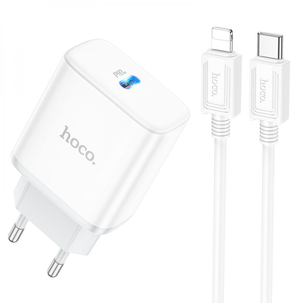 Мережевий зарядний пристрій Hoco C104A Stage single port PD20W Type-C to Lightning