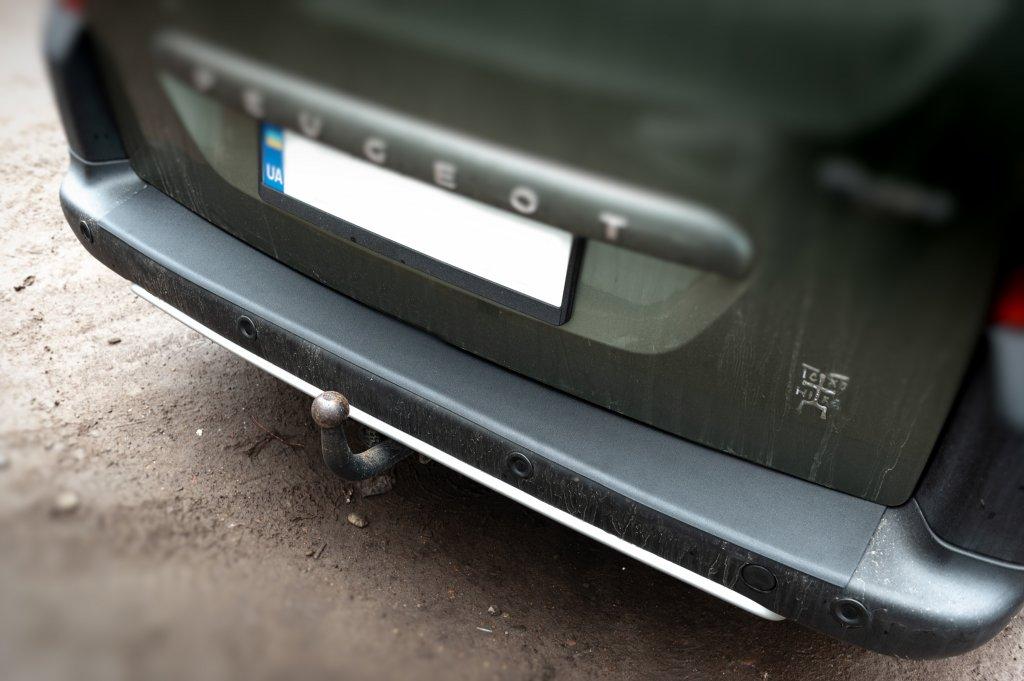 Накладки на задній бампер ABS (пласт.) для Peugeot Partner Tepee 2008-2018рр.