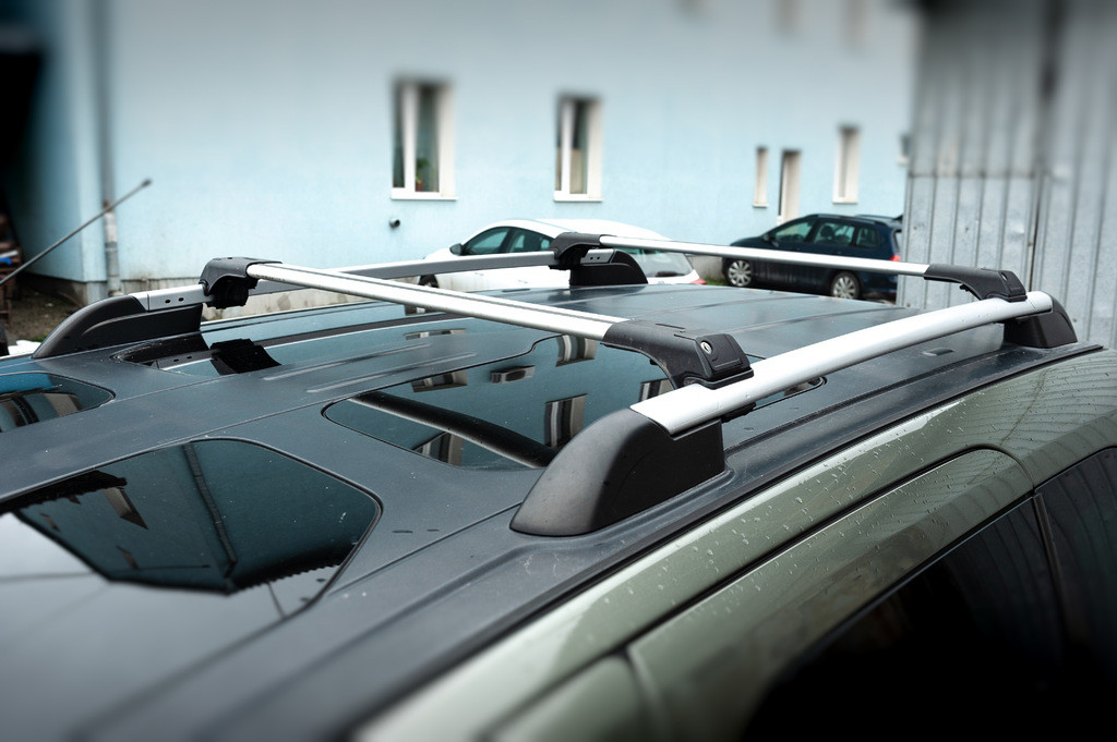 Поперечени на рейлінги під ключ Skybar V1 (2 шт) Сірий для Peugeot Partner Tepee 2008-2018рр.
