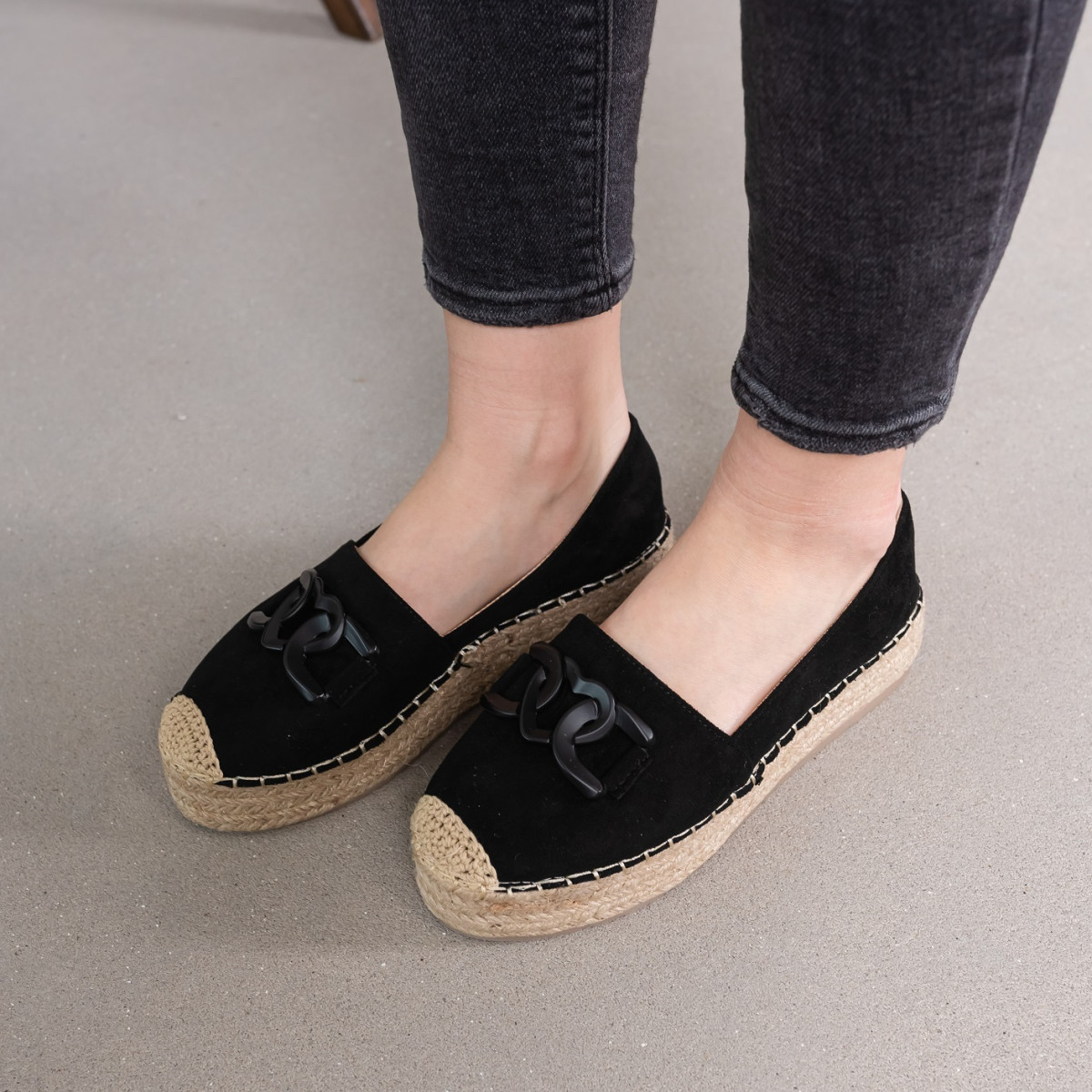 Жіночі еспадрільї Fashion Favorite 3976 38 розмір 24 см Чорний код ID 4548853