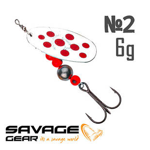 Блешня Savage Gear Caviar Spinner #2 (6 g) col. 04-Fluo Orange & Silver