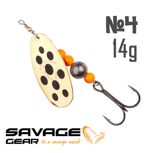 Блесна Savage Gear Caviar Spinner #4 (14g) col. 03-Gold
