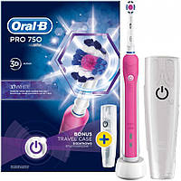 Електрична зубна щітка Oral-B PRO 750 D16 CrossAction Pink Б1248-2