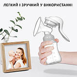 Молоковідсмоктувач ручний 150 мл із соскою для годування BPA free ZIMEITU (MP-20914), фото 5