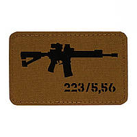 Нашивка M-Tac AR-15 223/5,56 Laser Cut, Coyote Brown, Cordura