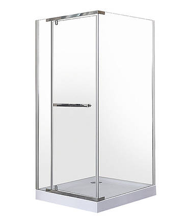 Душова кабіна INSANA Viera 7002 90x90x190 см без піддону хром прозоре скло розпашні двері, фото 1