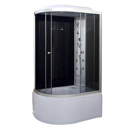 Душовий бокс Vivia 81 RC Clear R 120х80х215 см з глибоким піддоном асиметричний правий з гідромасажем, фото 1
