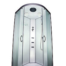 Душовий бокс Vivia 62 RC W 100х100х210 см на низькому піддоні з гідромасажем матове скло розсувні двері, фото 5