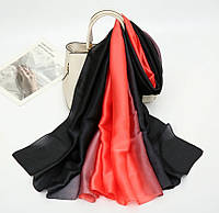 Шелковый шарф шаль палантин женский 180х80 см
