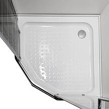 Душова кабіна VIVIA - Ida White P 92/5 W LN 90х90х205 см з низьким піддоном скло тоноване з принтом, фото 4