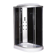 Душовий бокс Vivia 84 L RC лівий 120х80х215 см на низькому піддоні з гідромасажем тоноване скло, фото 3