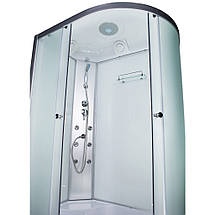 Гідробокс Vivia 81 W L RC лівий 120х80х215см з глибоким піддоном асиметричний з гідромасажем матове скло, фото 5