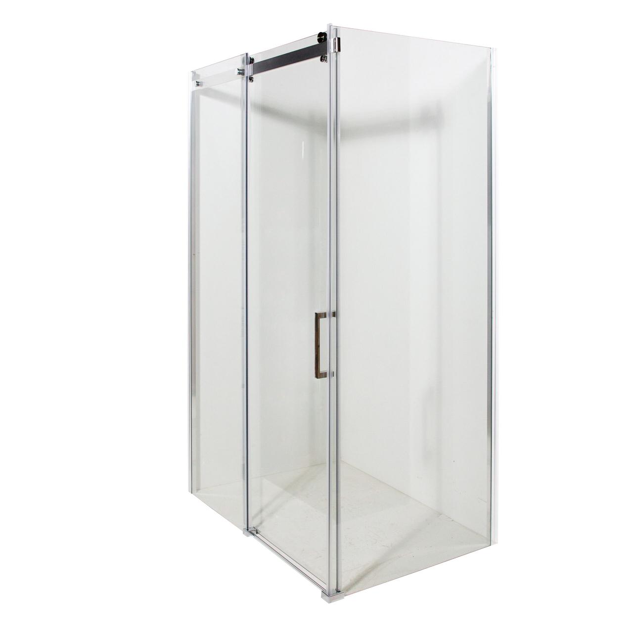 Душова кабіна VIVIA RIMMA 8000D-70 L 80x120x190см без піддону хром прозоре скло