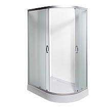 Душова кабіна Vivia 012 LJK New 120x80x191 см на низькому піддоні асиметрична розсувні двері скло матове, фото 4