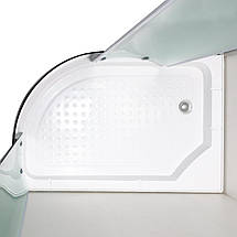 Душова кабіна Vivia 012 LJK New 120x80x191 см на низькому піддоні асиметрична розсувні двері скло матове, фото 5