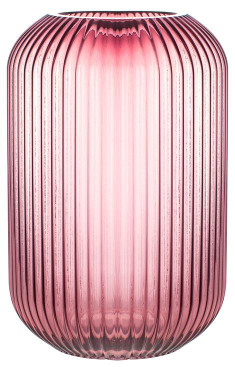 Ваза скляна Ariadne "Tulip Dark Pink" Ø 18x28 см, темно-рожева