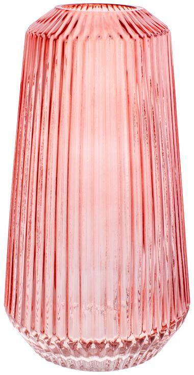 Ваза для квітів скляна Ariadne "Peach Blossom" Ø 13x25 см, ніжний персик