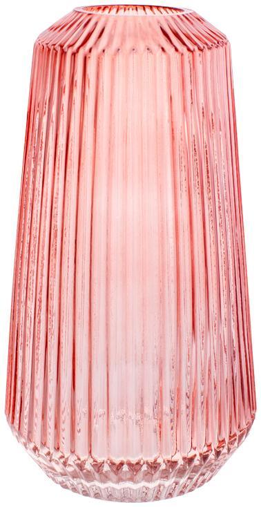 Ваза для квітів скляна Ariadne "Peach Blossom" Ø 15x30 см, ніжний персик