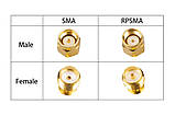 Перехідники для FPV і радіообладнання (SMA M - RP-SMA M прямий) 50 шт amc, фото 2