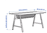 UTESPELARE ігровий стіл, чорний,160х80 см, 805.076.27, фото 2